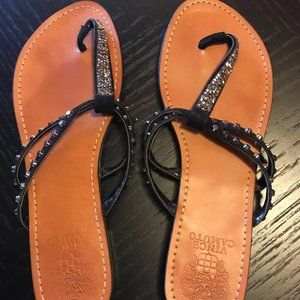 Vince Camuto Leather Spiked Sandals